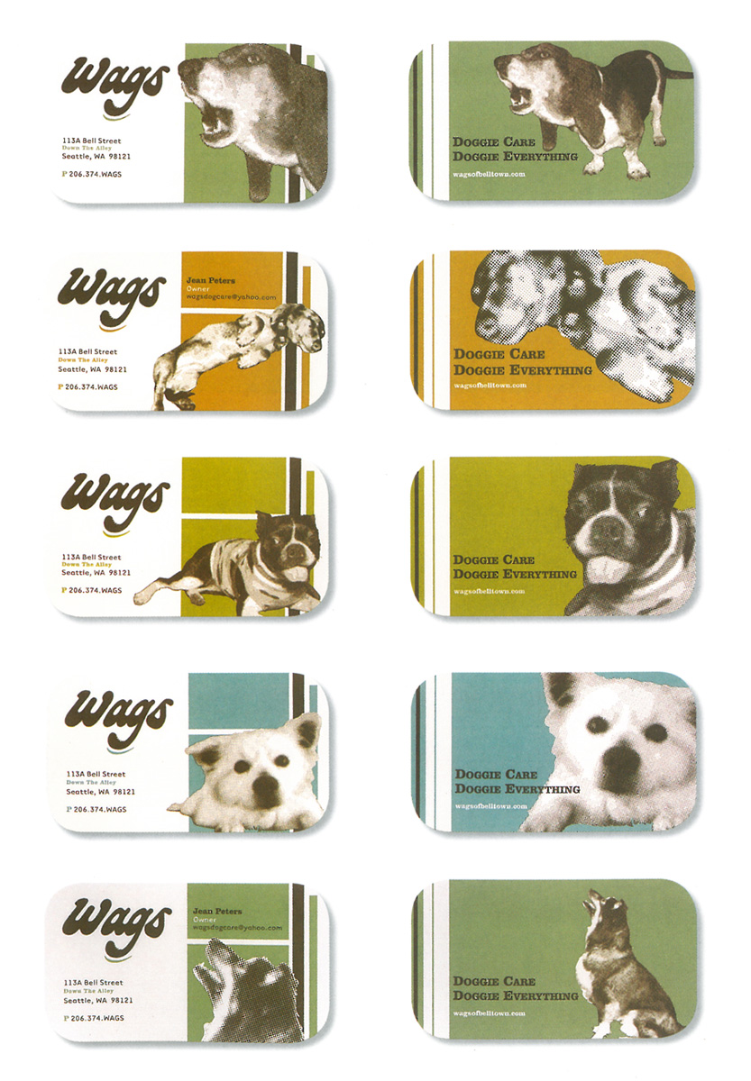 визитки с собаками