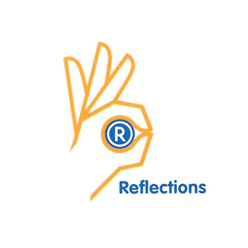 Логотип компании Reflection и его другие варианты.